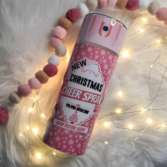 Christmas Cheer Spray 20oz Stainless Steel Tumbler