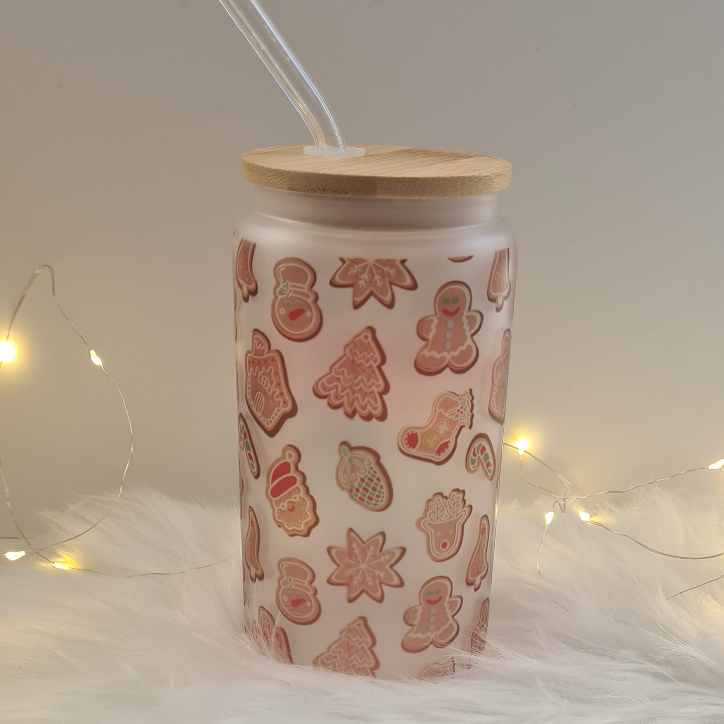 Gingerbread Bakery 16oz Glass Can