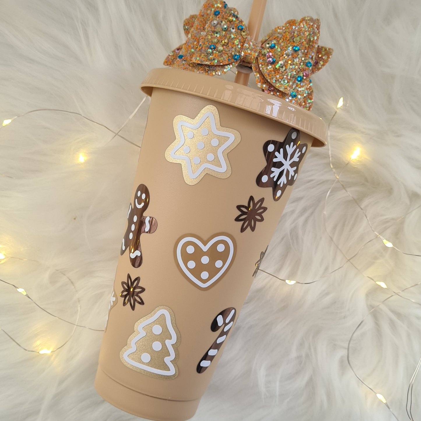 Christmas Cookies/Gingerbread 24oz Cold Cup